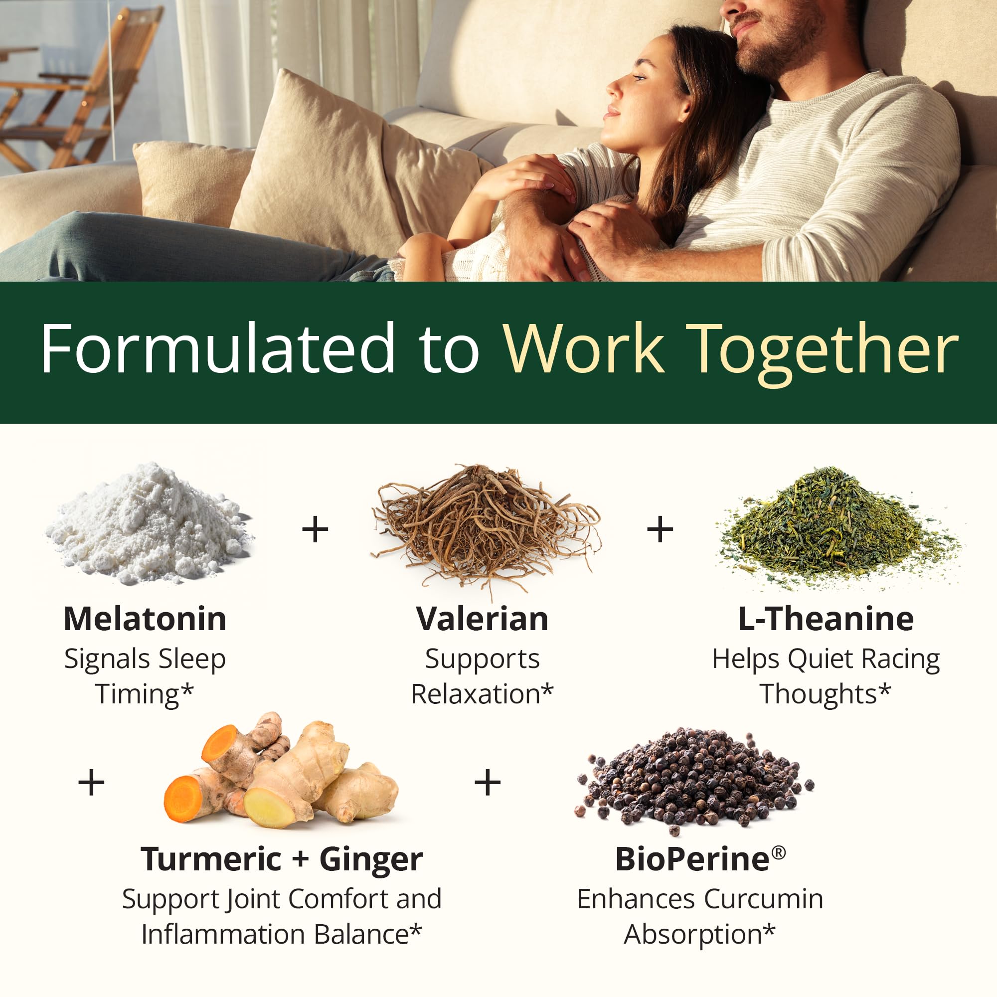 Vimerson Health Valerian Root Melatonin Capsules 3mg lifestyle scene with a glass of water
