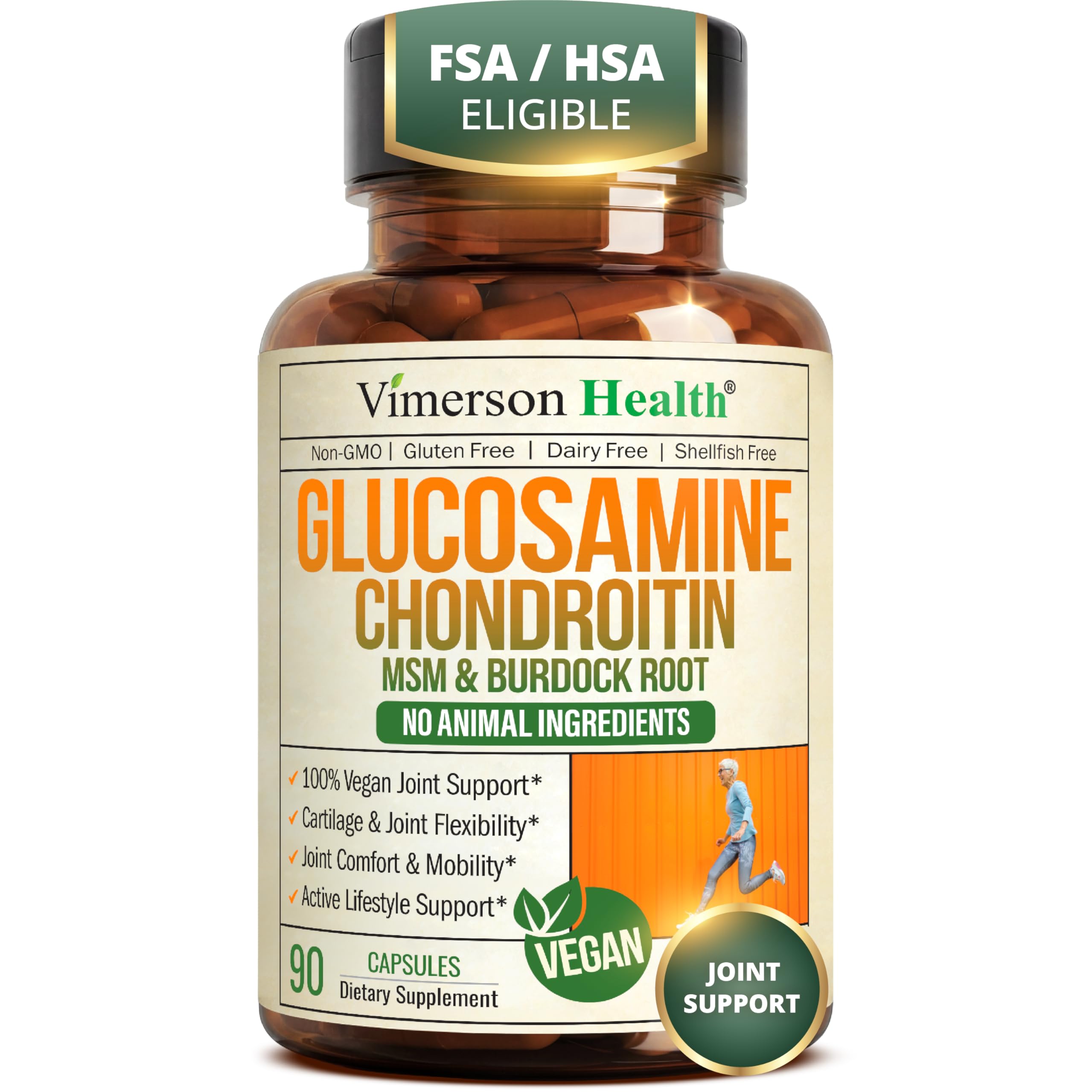 Vimerson Health Vegan Chondroitin Joint Support Supplement front view