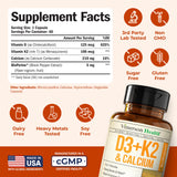 Vimerson Health Vitamin D3 & K2 with Calcium bottle side view
