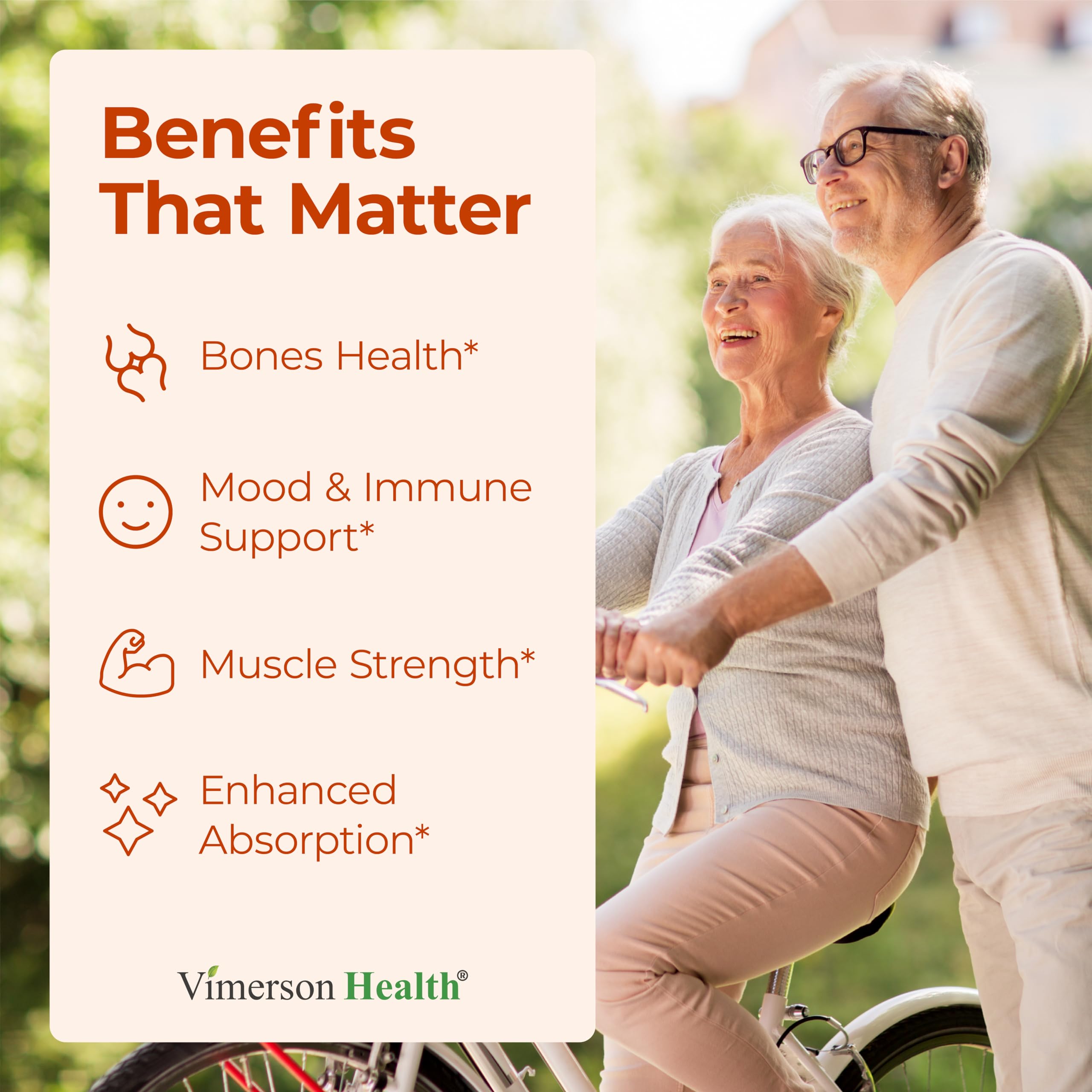 Vimerson Health Vitamin D3 & K2 with Calcium capsule close-up