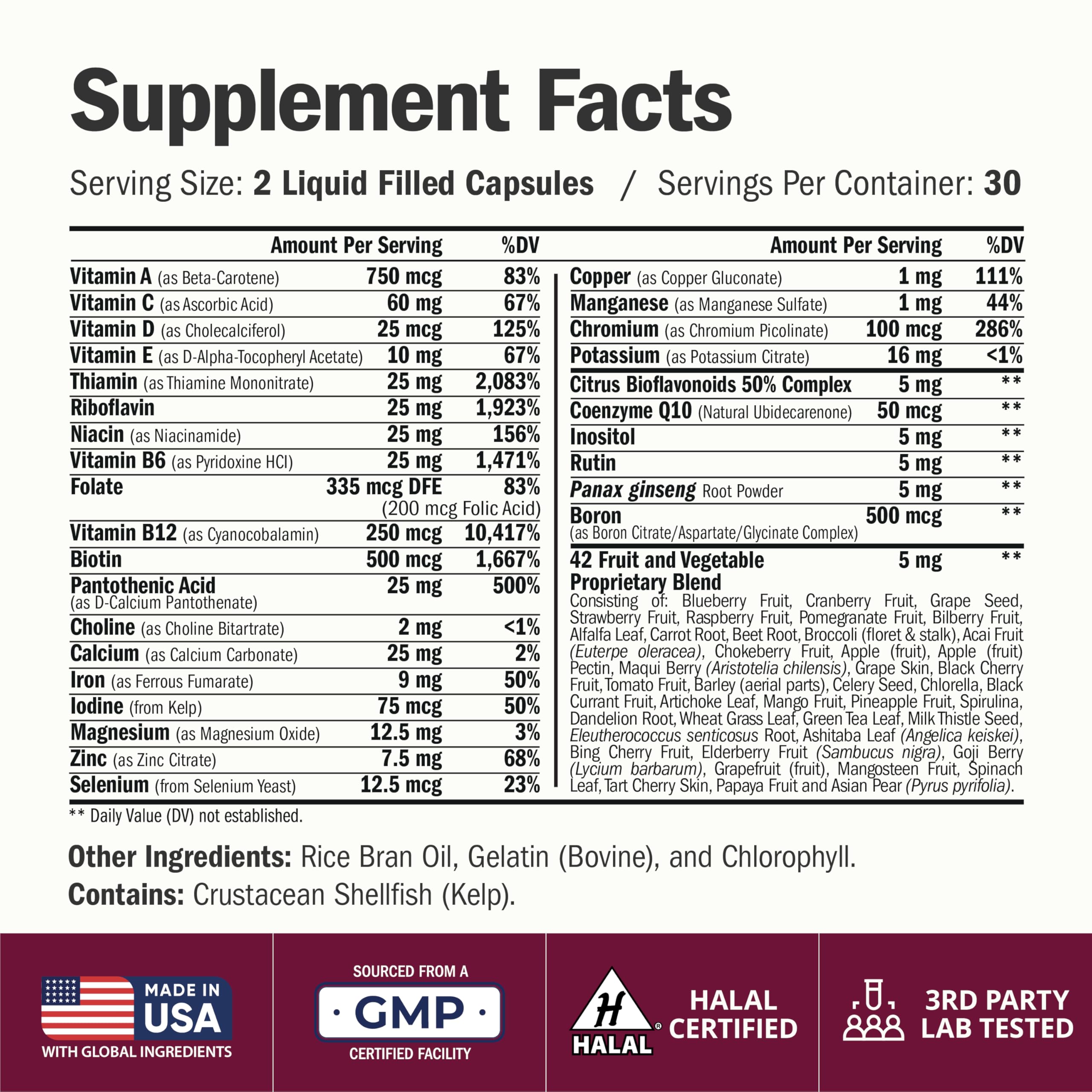 Vimerson Health Women's Multiminerals 68g capsules on a table