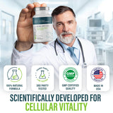 ViMulti L-Glutamine bottle with capsules displayed