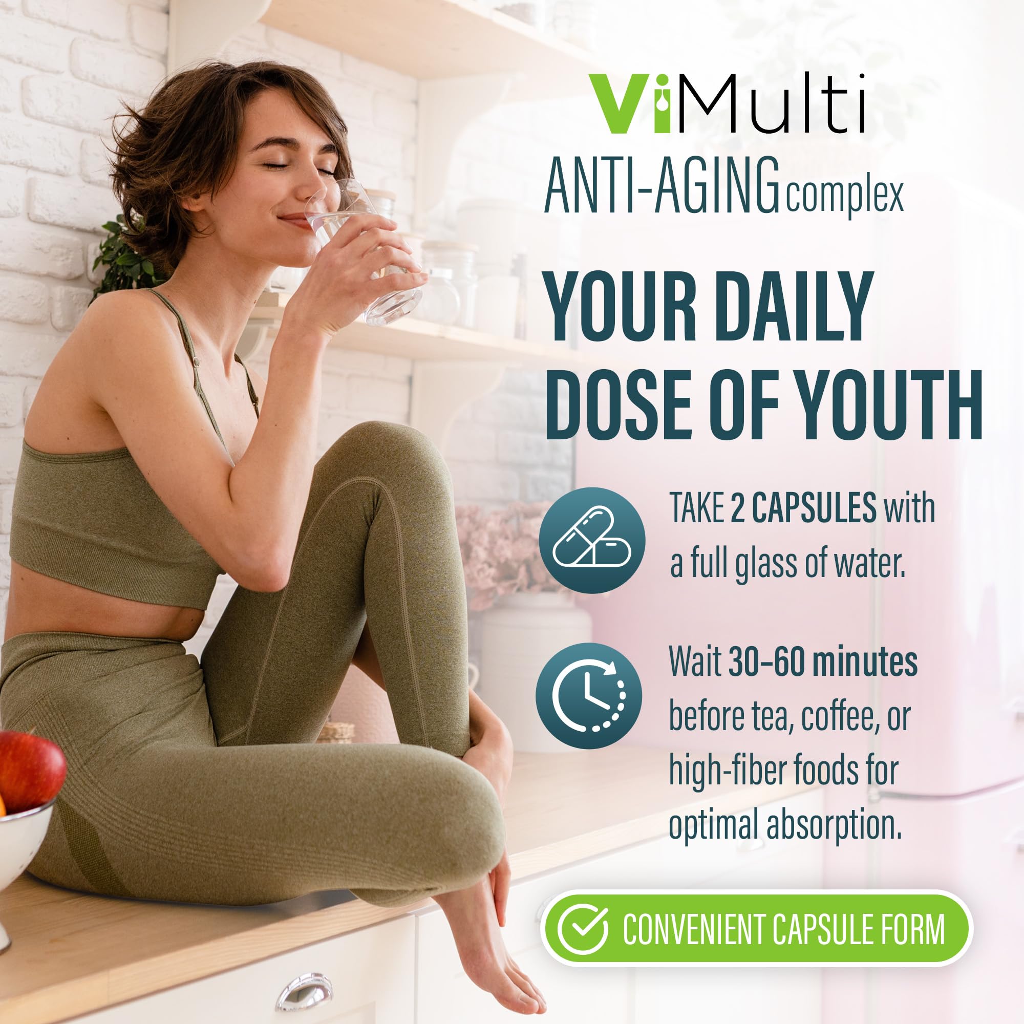 ViMulti L-Glutamine bottle with label details