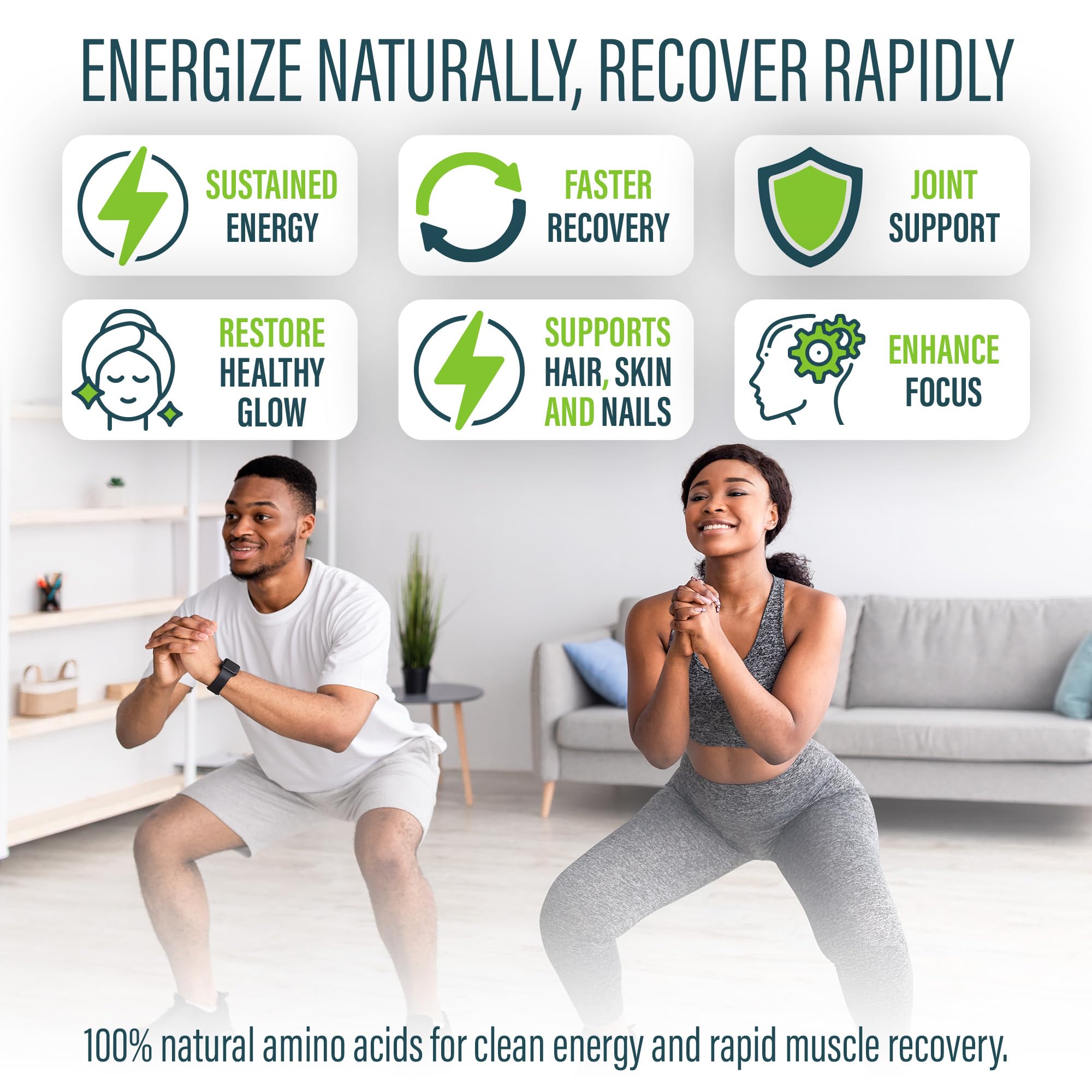ViMulti L-Glutamine capsules in hand