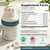 ViMulti L-Glutamine capsules on a wooden table
