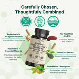 VINATURA 13-IN-1 Cinnamon Supplement ingredients list on packaging
