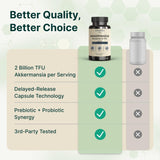 VINATURA Akkermansia Probiotic Supplement with measuring spoon