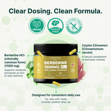 VINATURA Berberine 1500mg with Ceylon Cinnamon capsules on a table