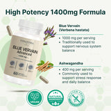 VINATURA Blue Vervain Advanced supplement bottle back view
