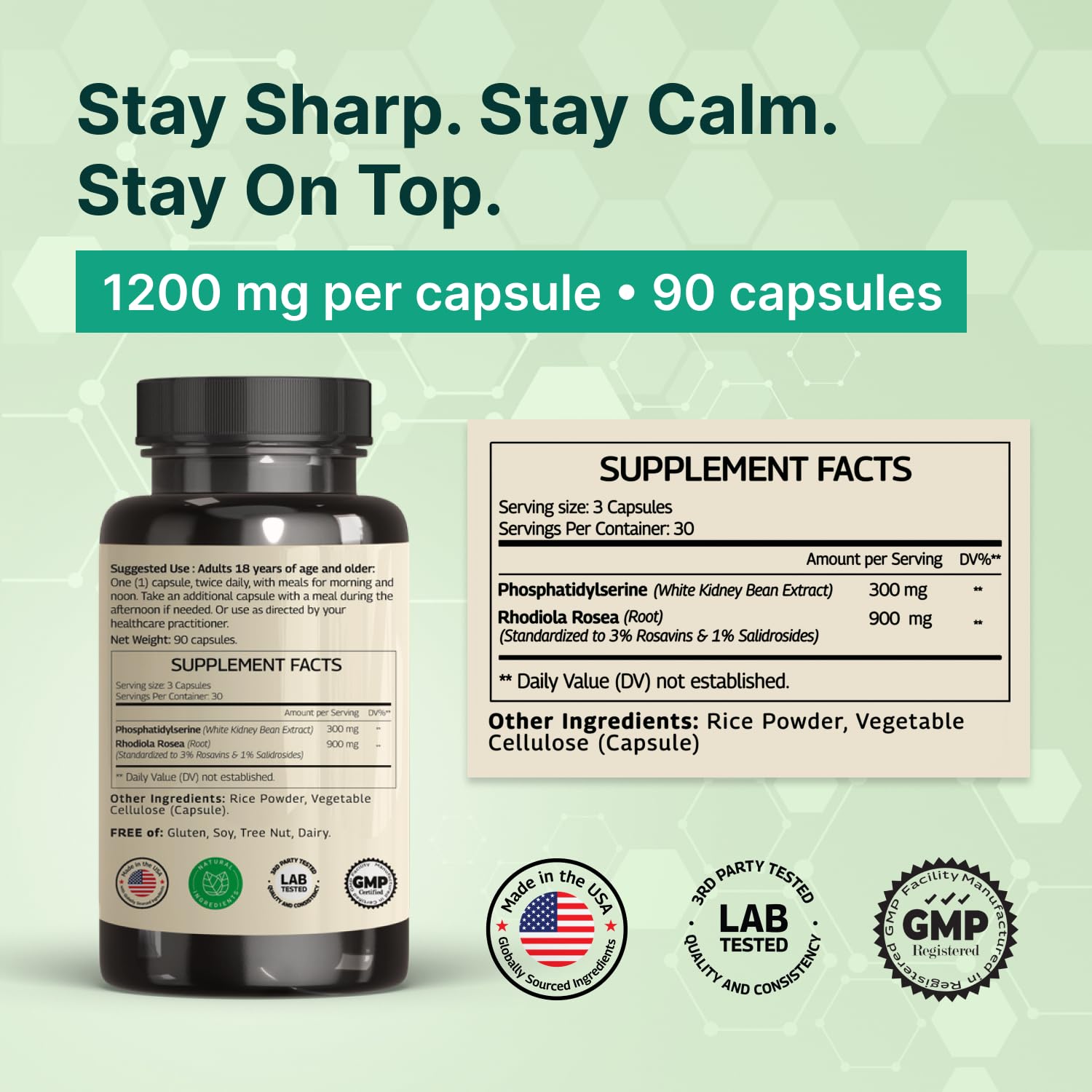 VINATURA Brain Health Supplement capsules close-up