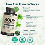 VINATURA Chlorophyll Capsules lifestyle scene with fresh herbs