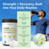VINATURA Creatine HMB Powder in a gym setting