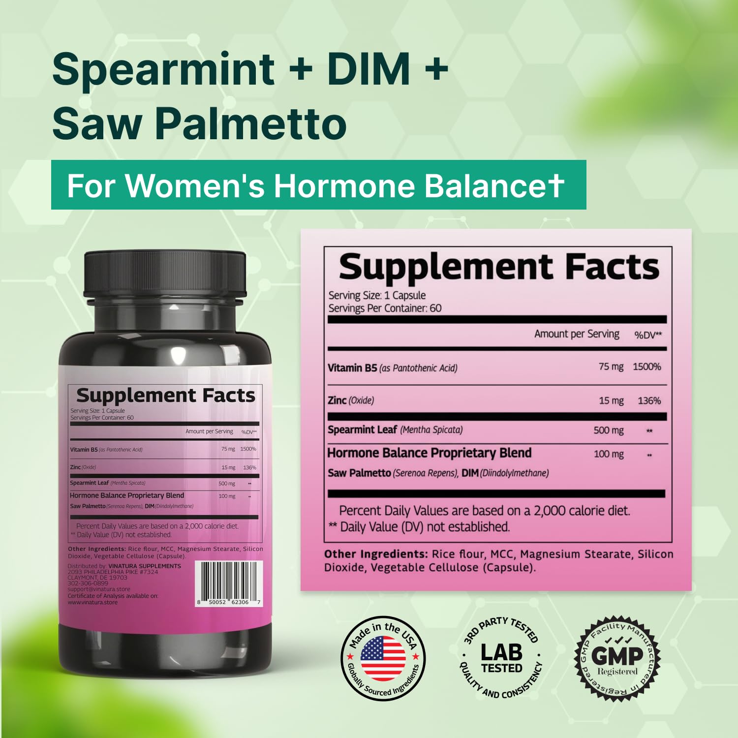 VINATURA DIM Supplement ingredients list