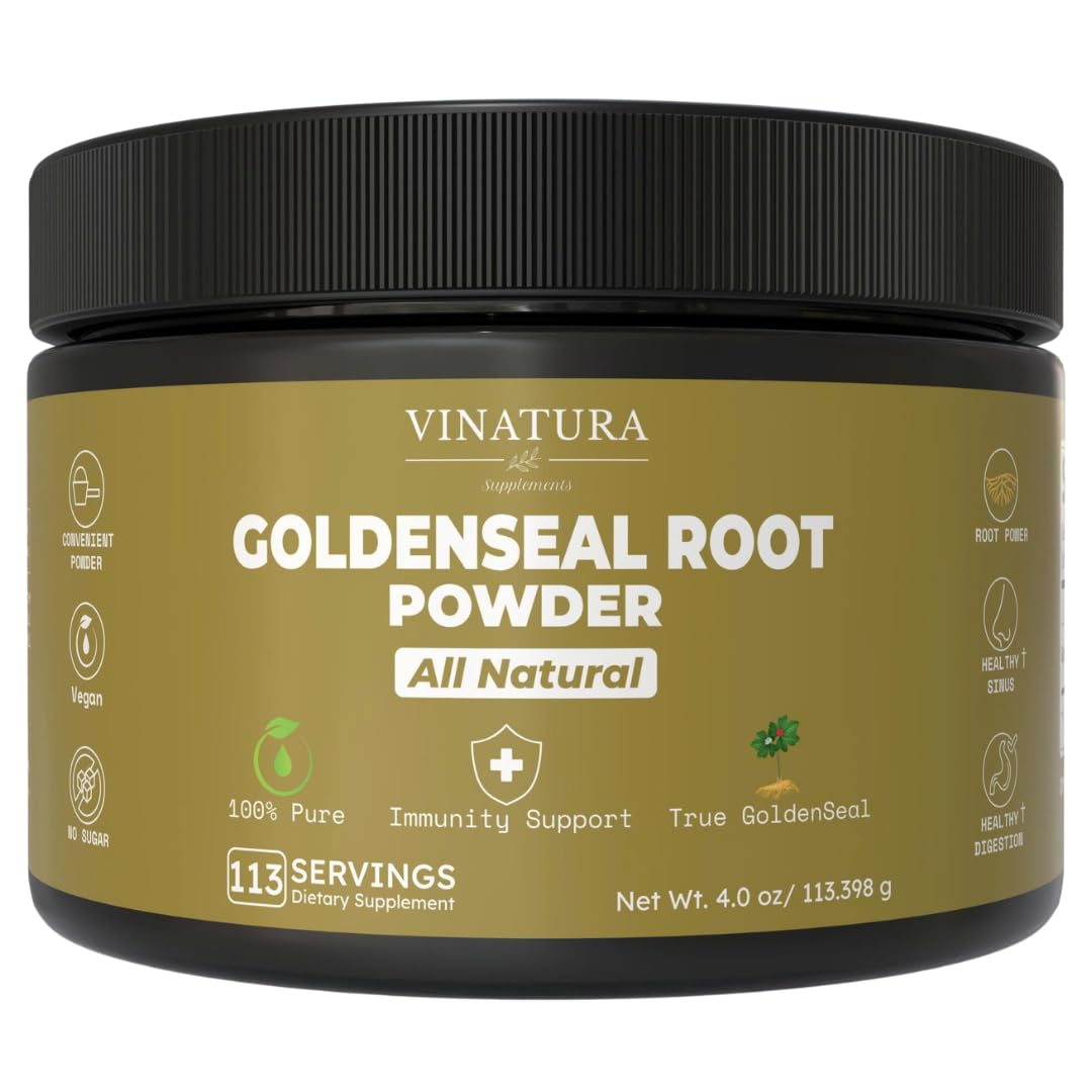 VINATURA Goldenseal Root Powder 4OZ front view