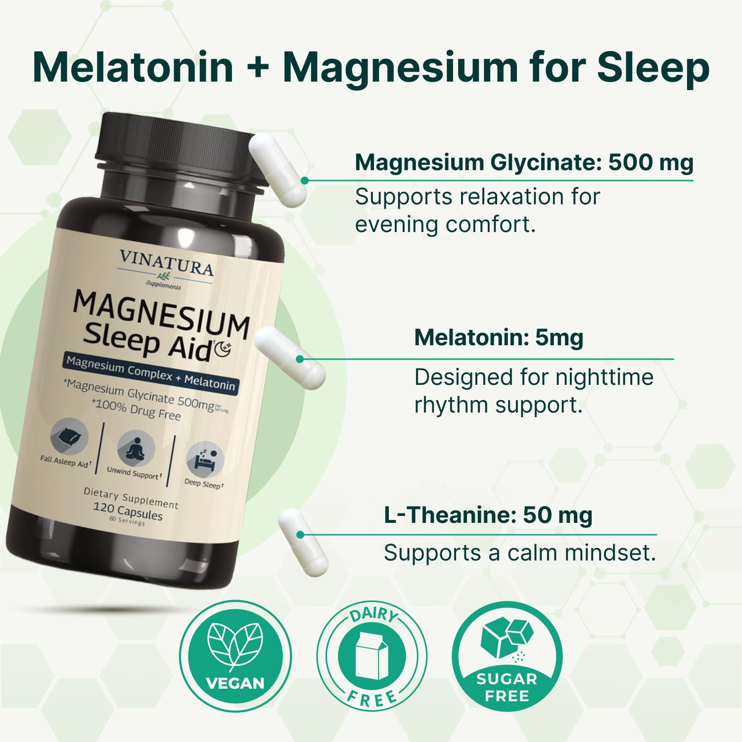 VINATURA Magnesium Complex capsule close-up