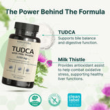 VINATURA Milk Thistle TUDCA 1250mg 90 Capsules side view