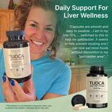 VINATURA Milk Thistle TUDCA 1250mg capsules with measuring spoon