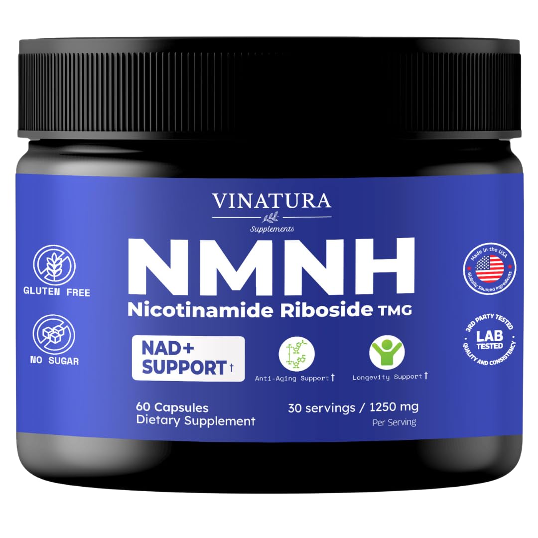 VINATURA NMNH Niacin Supplement 500mg front view