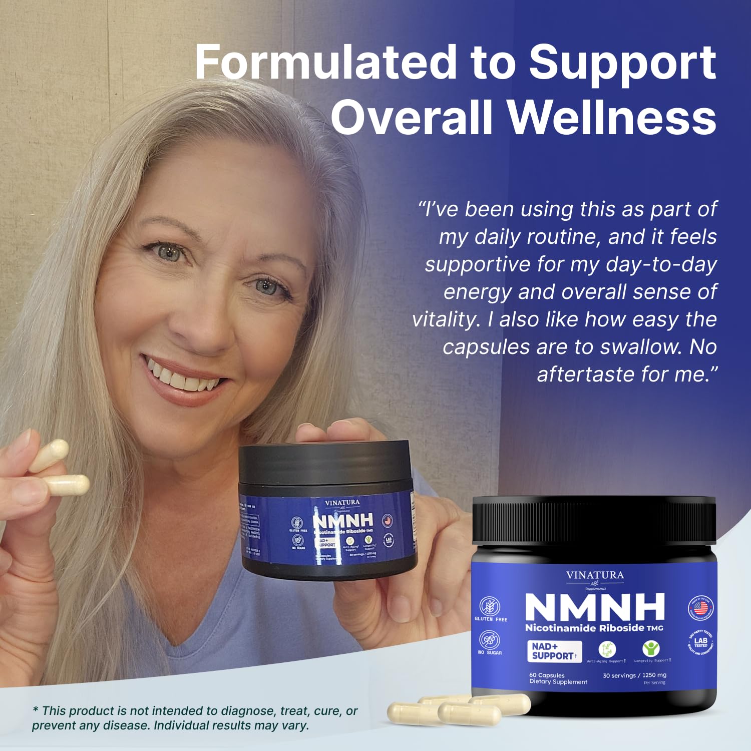 VINATURA NMNH Niacin Supplement 500mg ingredients list