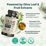 VINATURA Olive Leaf Extract Capsules 610mg on a wooden table