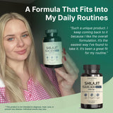 VINATURA Shilajit Capsules displayed with natural elements