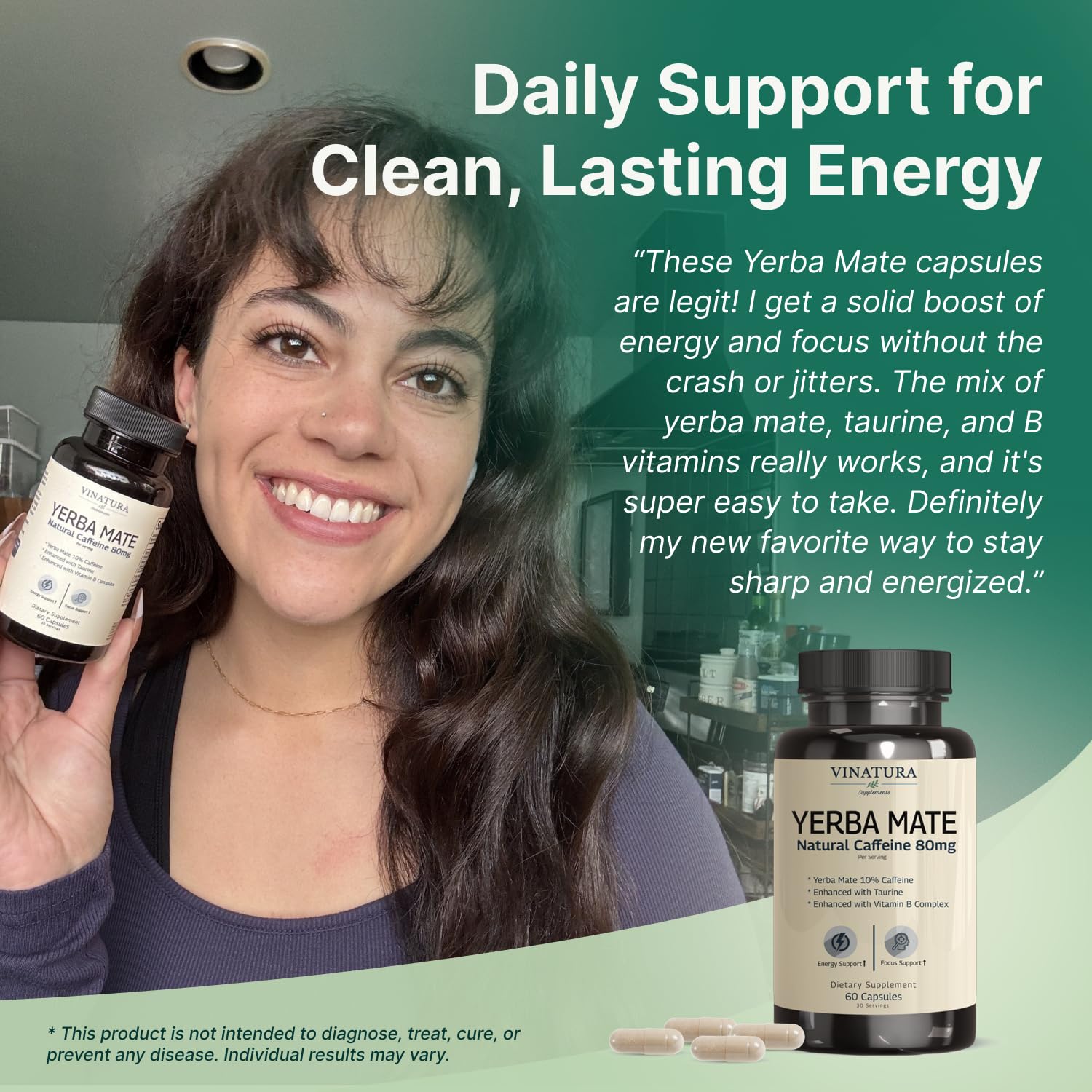 VINATURA Yerba Mate B-Complex supplement ingredients list