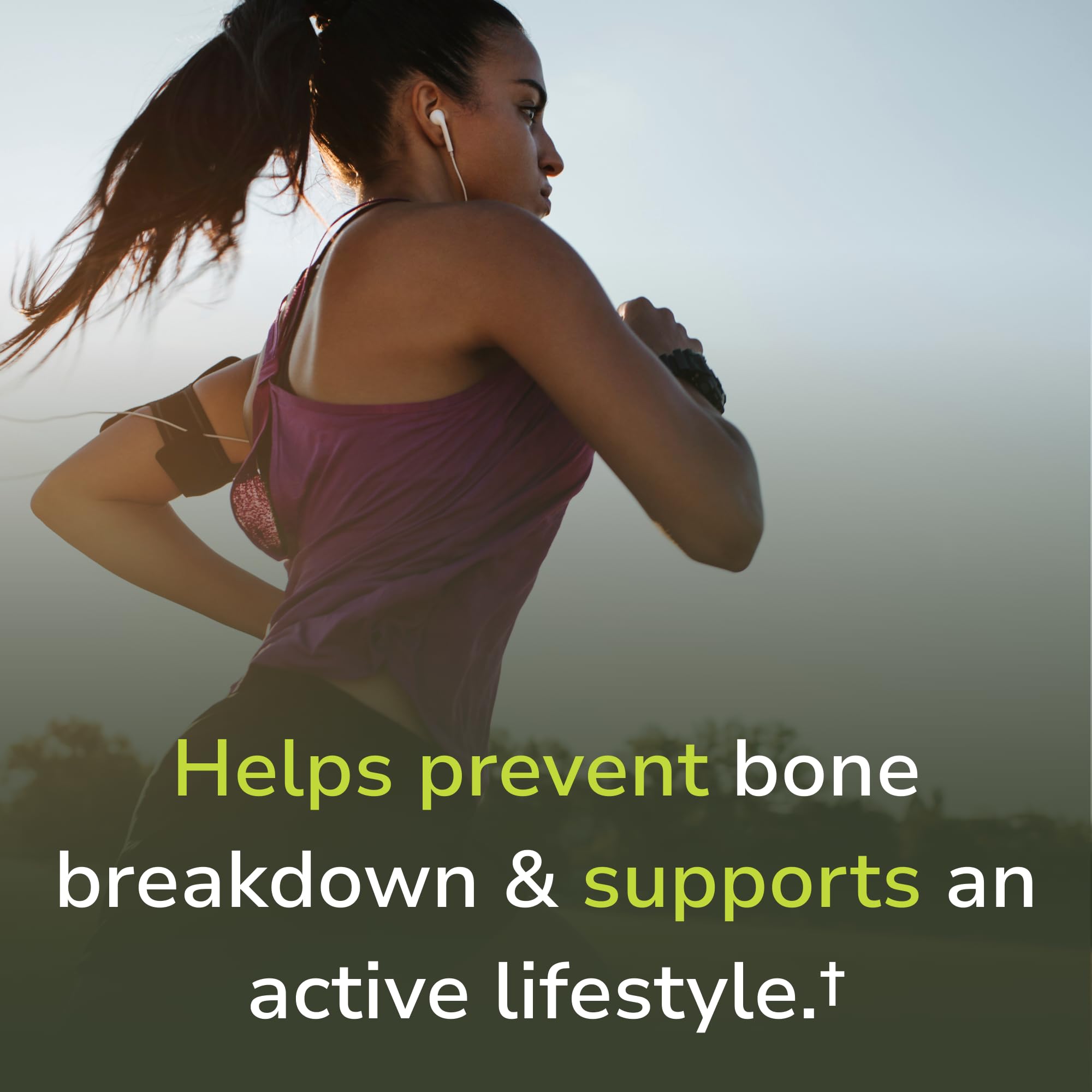 Vinco OsteoSheath blended vitamin and mineral supplement capsules in a lifestyle setting