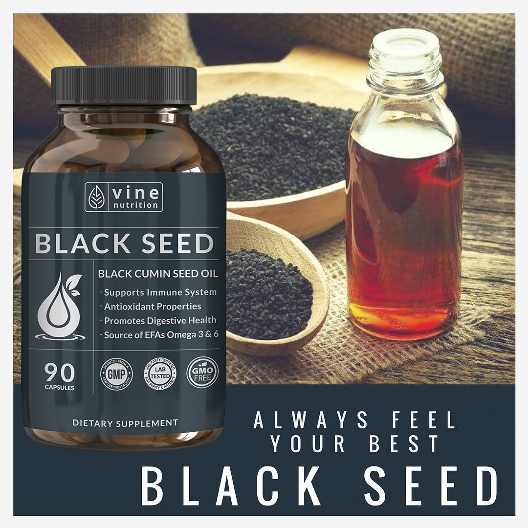 Vine Nutrition Black Seed Oil 1000MG bottle packaging