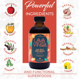 VINGA Blended Vitamin & Mineral Supplement on a wooden table