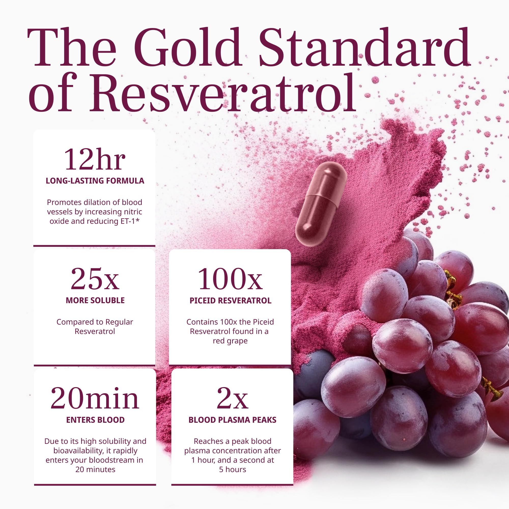VINIA Resveratrol Supplement lifestyle scene on a kitchen table