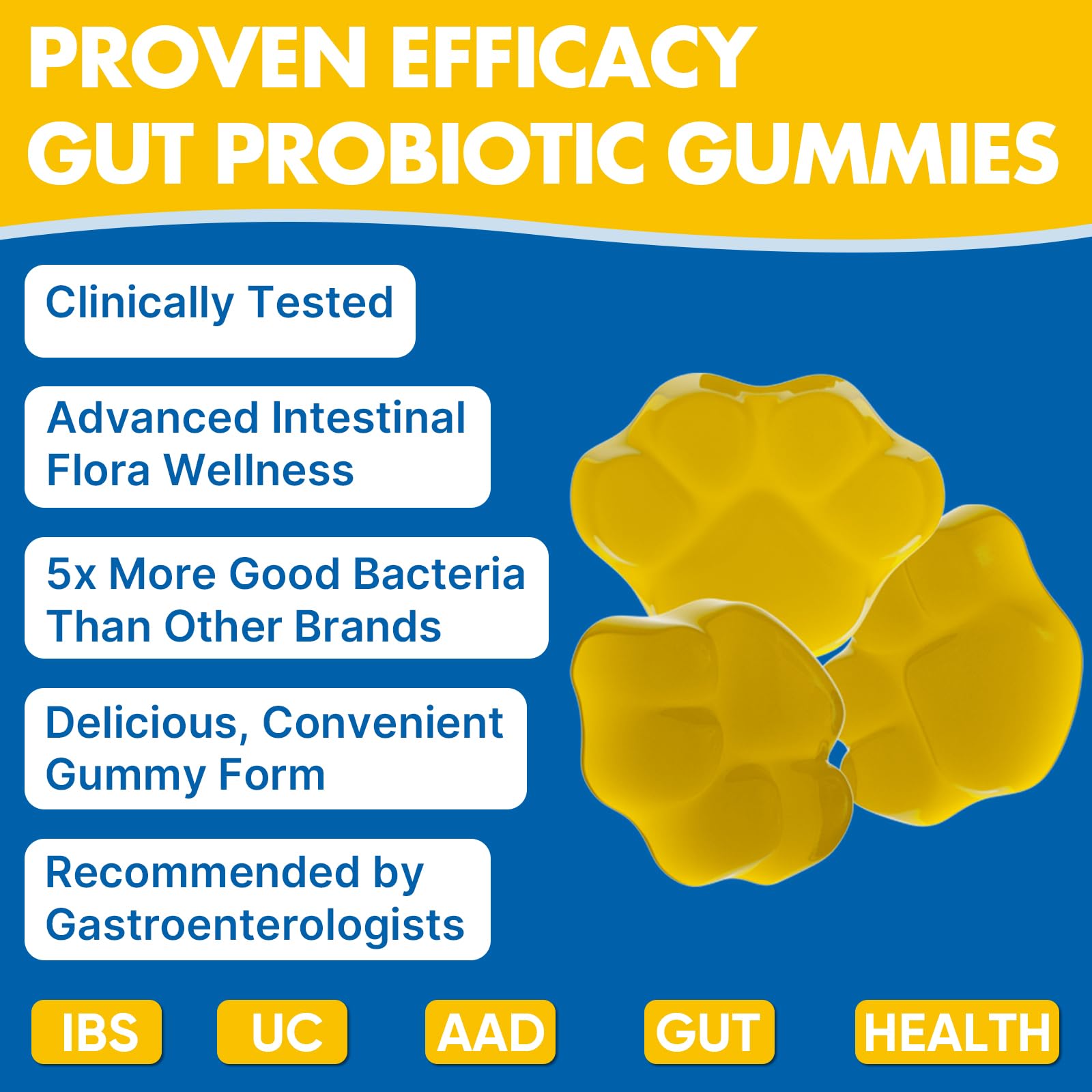 VIOAFSLSE Probiotic Gummies with fresh ginger and peppermint