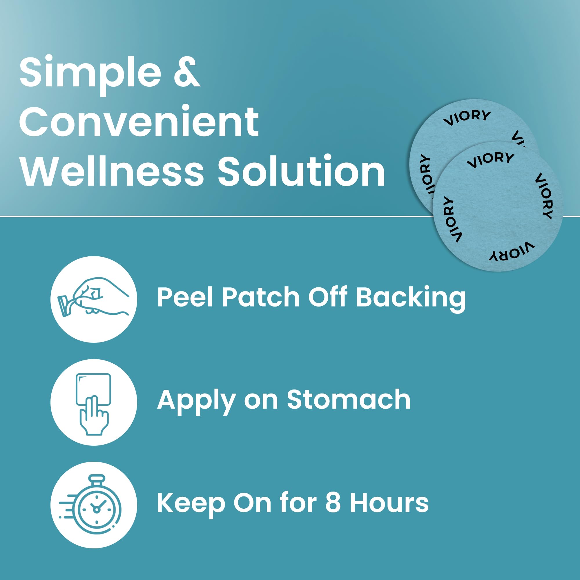 VIORY Blended Vitamin & Mineral Patches back view