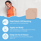 VIORY Collagen Patches applied on skin