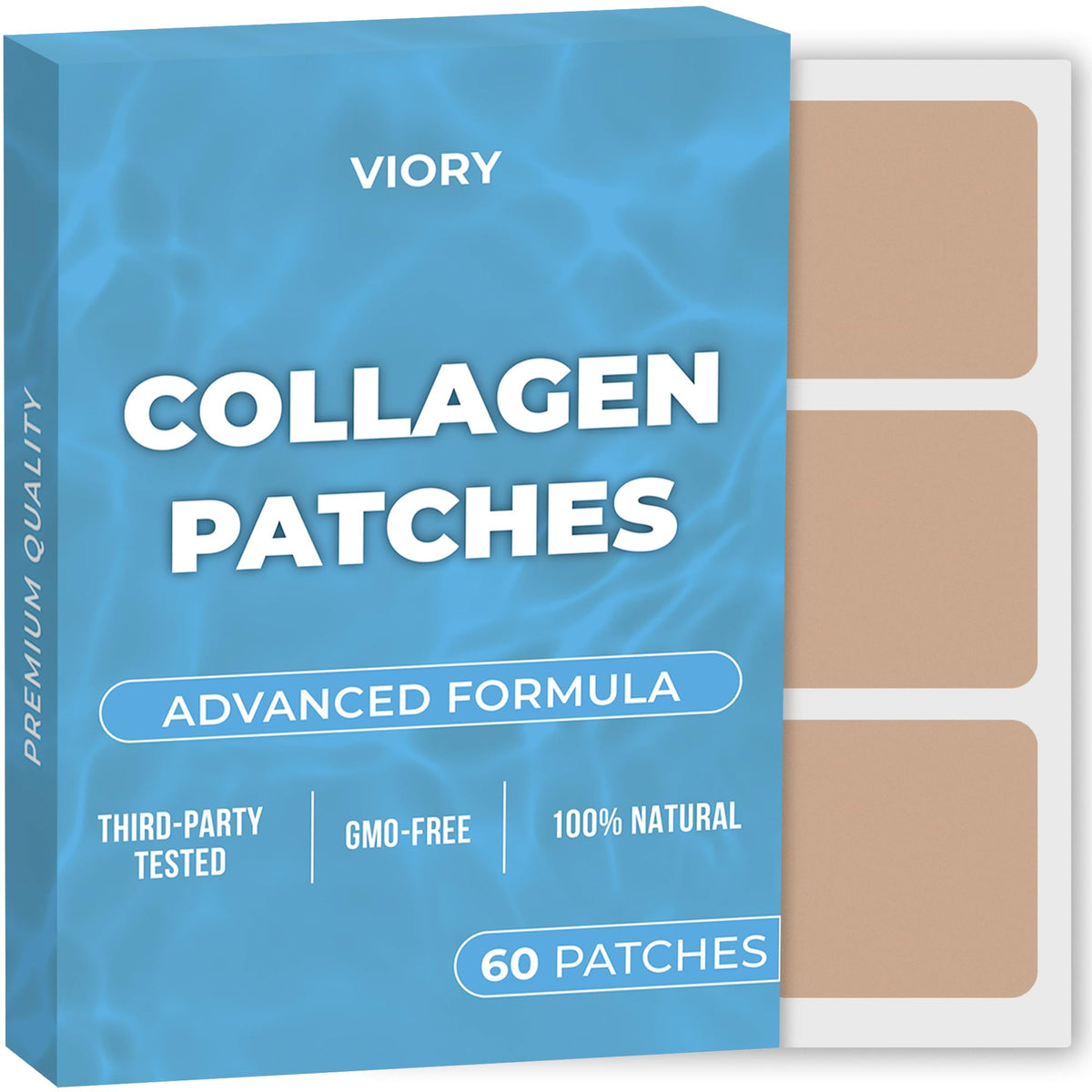 VIORY Collagen Patches front view with packaging
