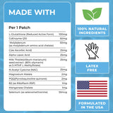VIORY Collagen Patches in hand showcasing size