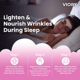 VIORY Forehead Wrinkle Patches back view showing ingredients