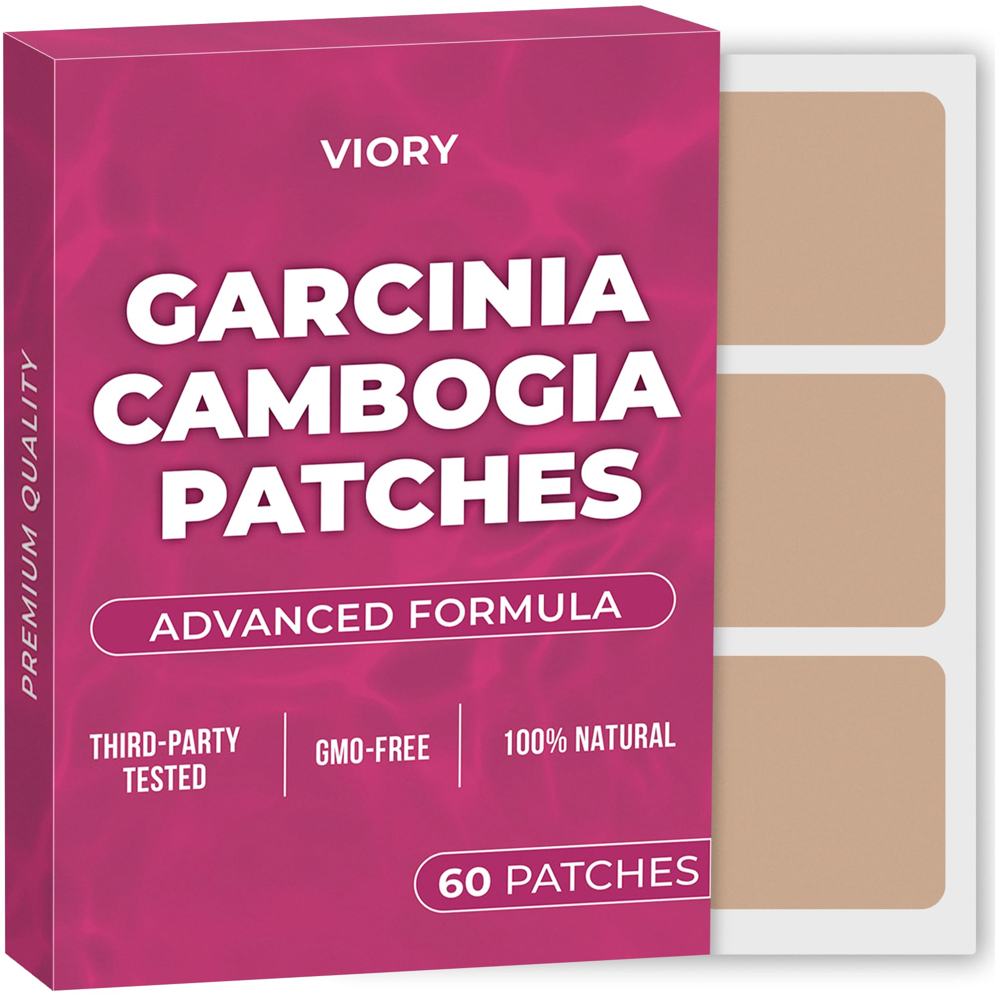 VIORY Herbal Supplement Patches front view with packaging