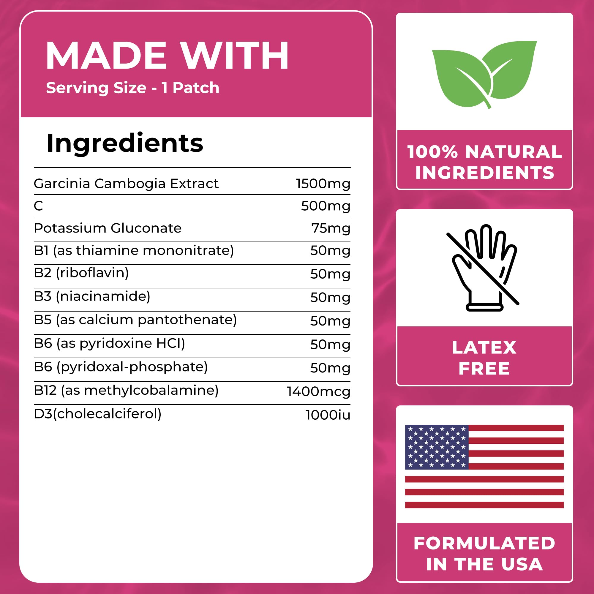 VIORY Herbal Supplement Patches showing peel-off backing