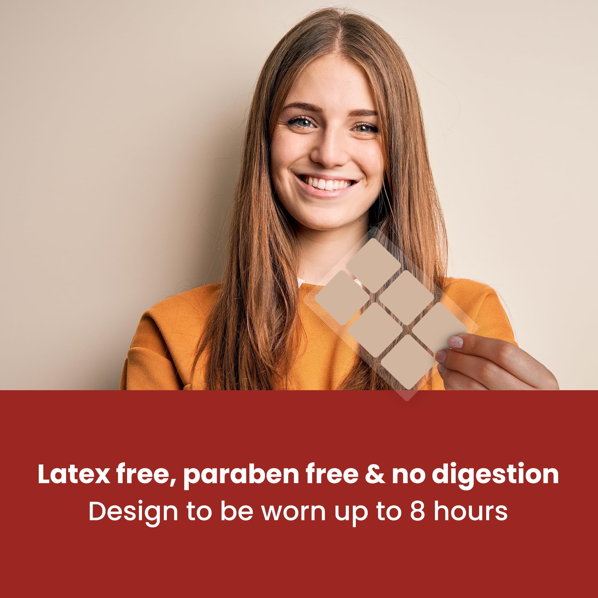 VIORY Iron Supplement Patches side view highlighting natural ingredients