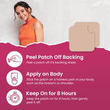 VIORY L-Glutamine Patches applied on skin