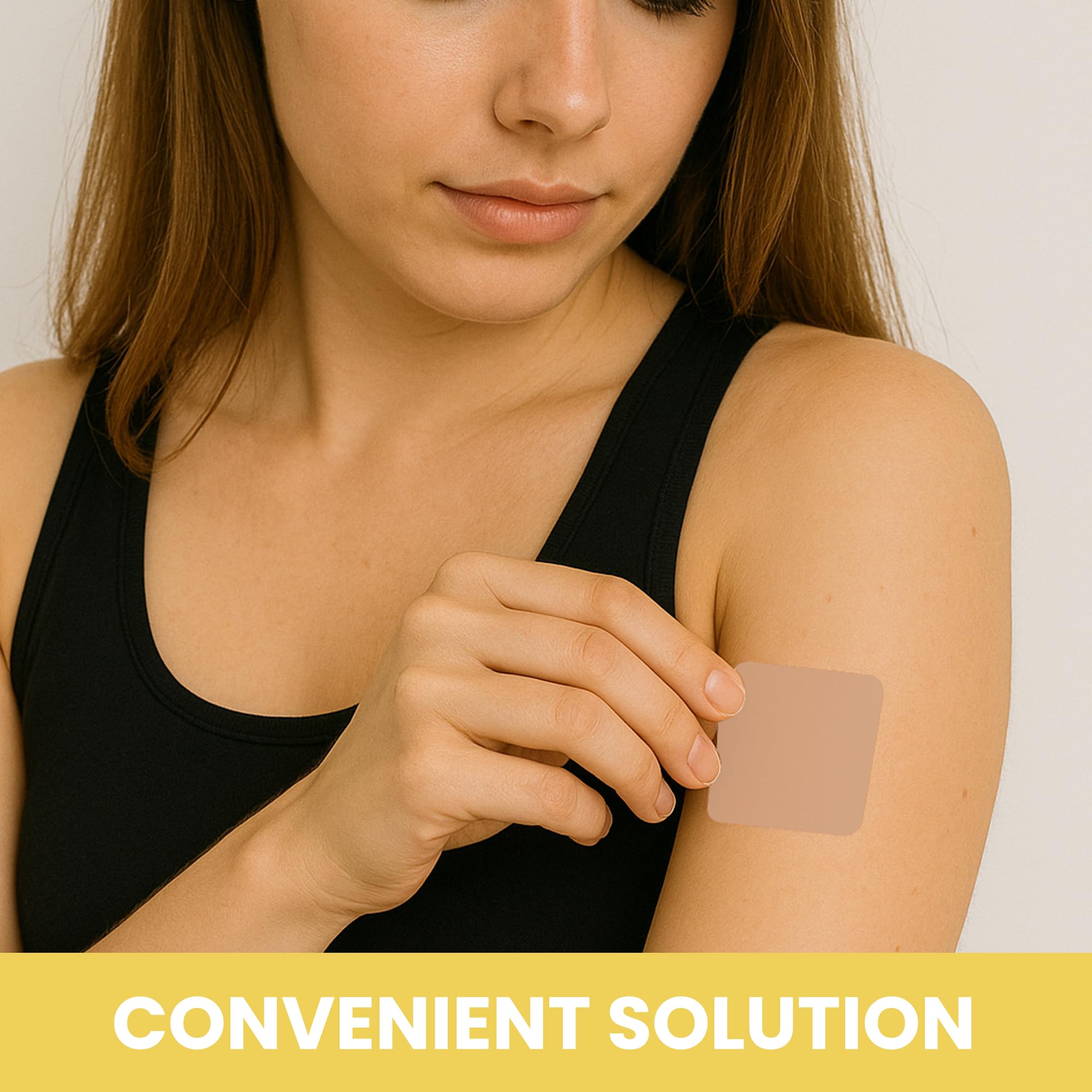 VIORY Magnesium Patches back view with ingredients list