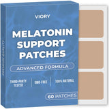 VIORY Melatonin Sleep Patches 60 Count front view with lavender scent