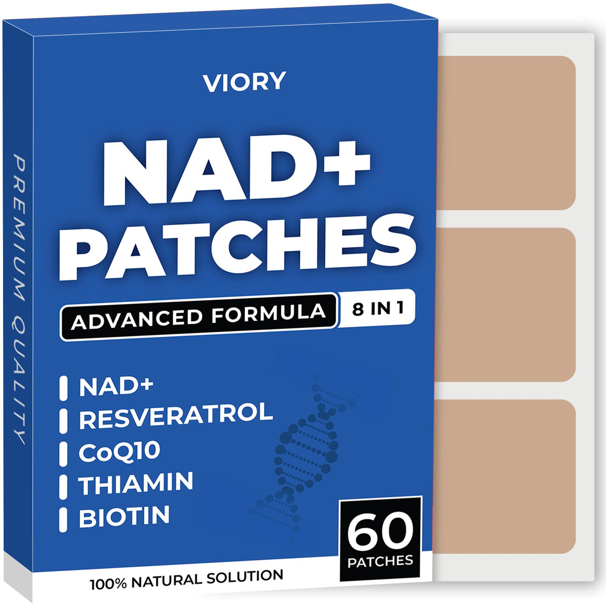 VIORY NAD+ Patches Classic - X1 front view