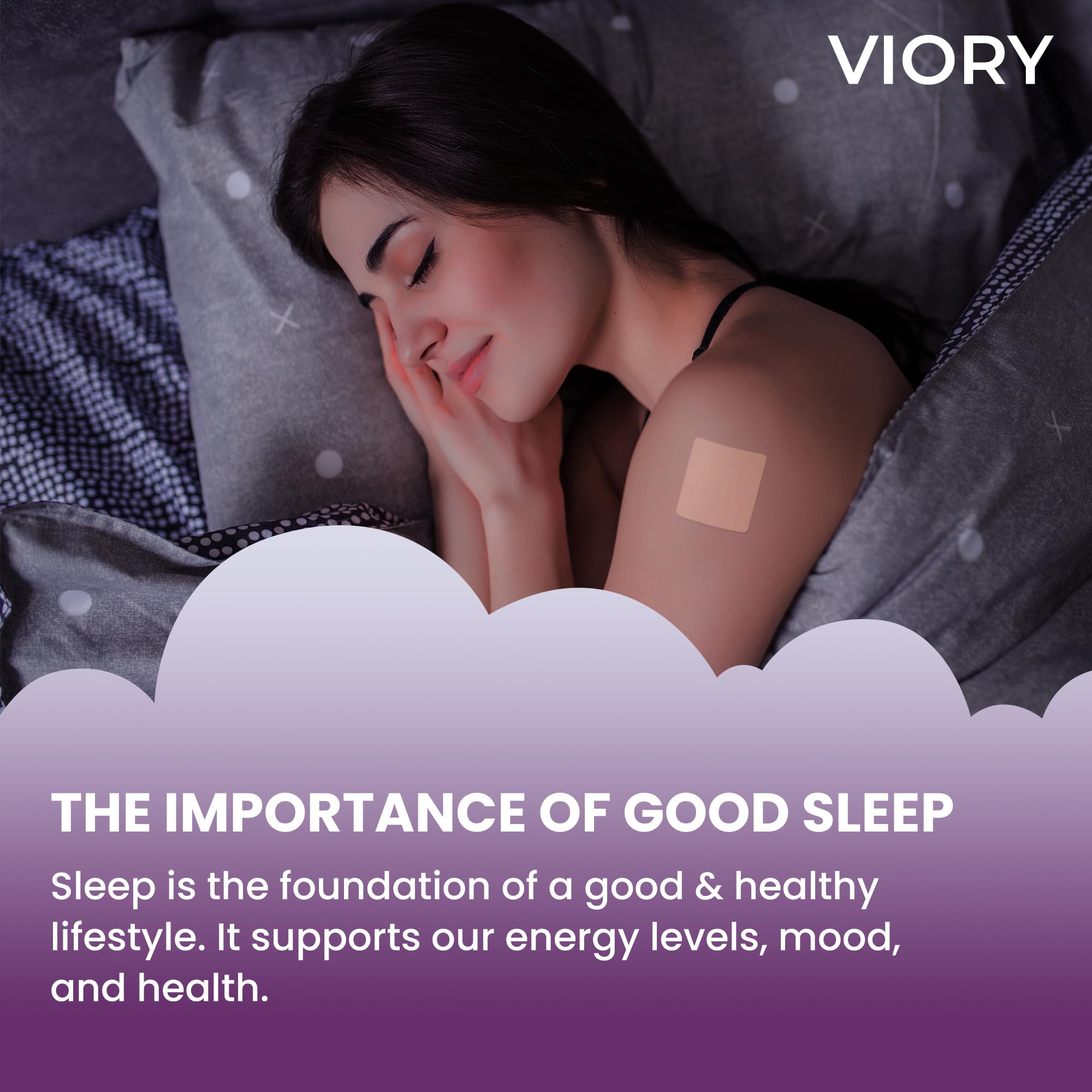 VIORY Sleep Patch application on arm