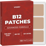 VIORY Vitamin B12 Patch front view with natural ingredients