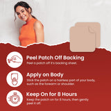VIORY Vitamin B12 Patch packaging showing application instructions