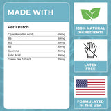 VIORY Vitamin B12 Patches packaging with ingredients list