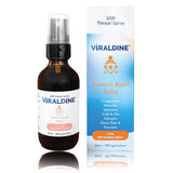 VIRALDINE Povidone Iodine Throat Spray 60mL front view