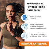VIRALDINE Povidone Iodine Throat Spray 60mL side view