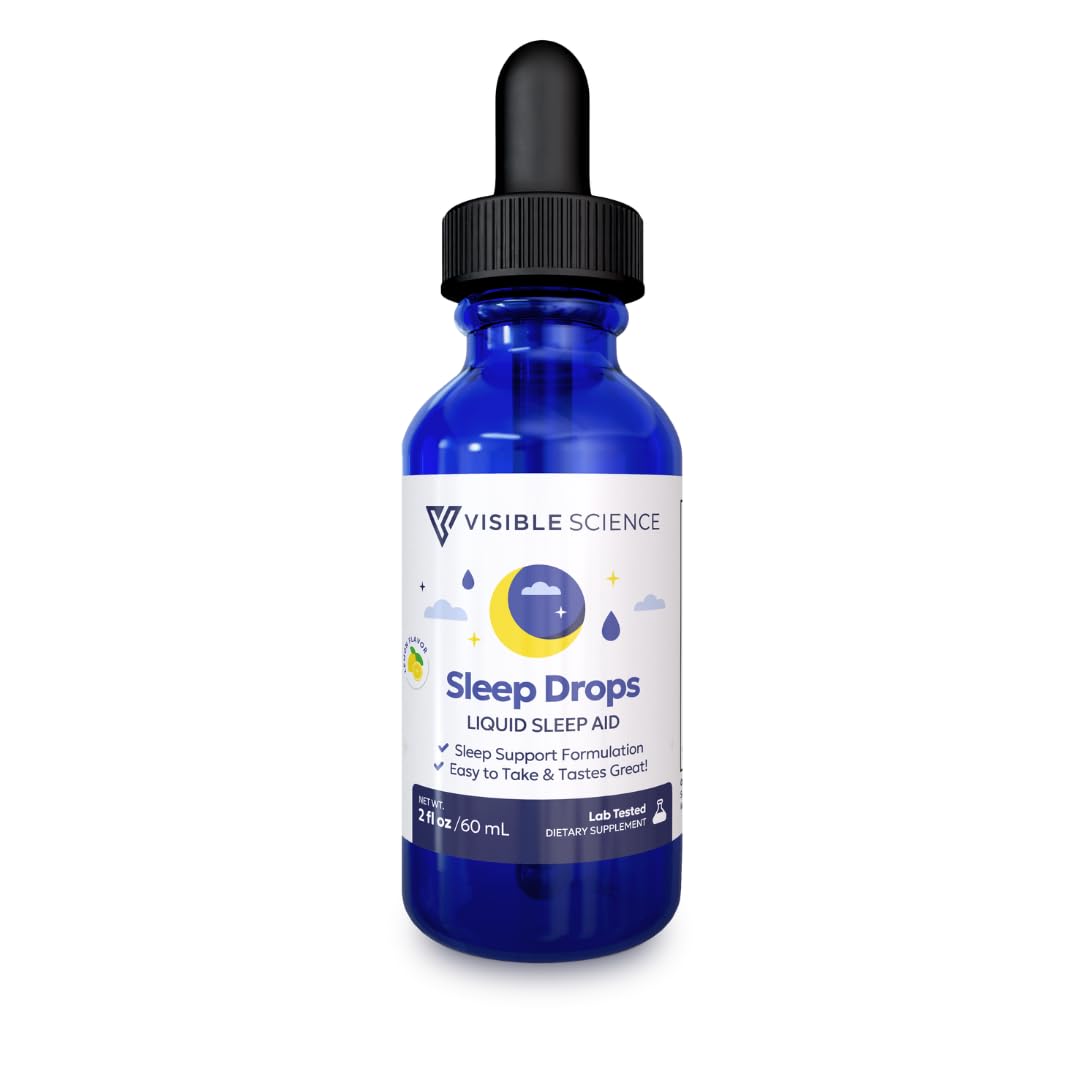 Visible Science Sleep Drops Lemon Flavour front view 60 mL bottle